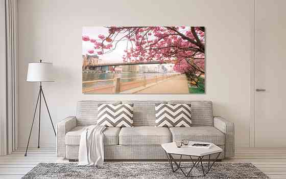 Картина полотно у вітальню / спальню   Сакура  MLP_363 ( 60х30см ) 60x100 см Київ