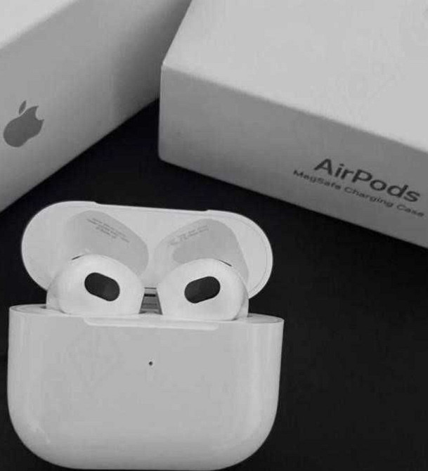 Airpods 3 1в1 Навушники Airoha +чохол. Киев - изображение 1