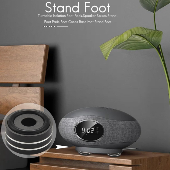 Ізоляційні ніжки для Hi-Fi аудіотехніки 4 шт., алюмінієві 40×20 мм, для підсилювача, ЦАП, програвача, колонок Київ