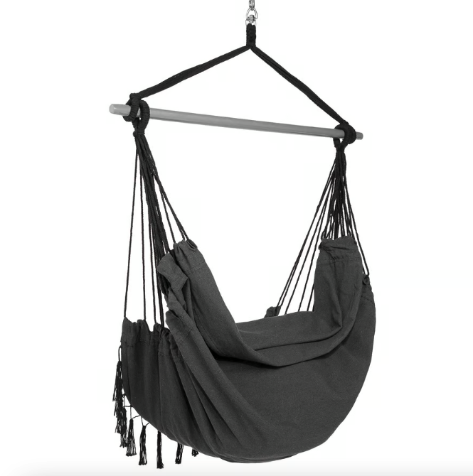 Подвесное кресло гамак комфортное бразильское кресло для отдыха в квартире или на улице Di Volio Fira графіт Киев - изображение 5