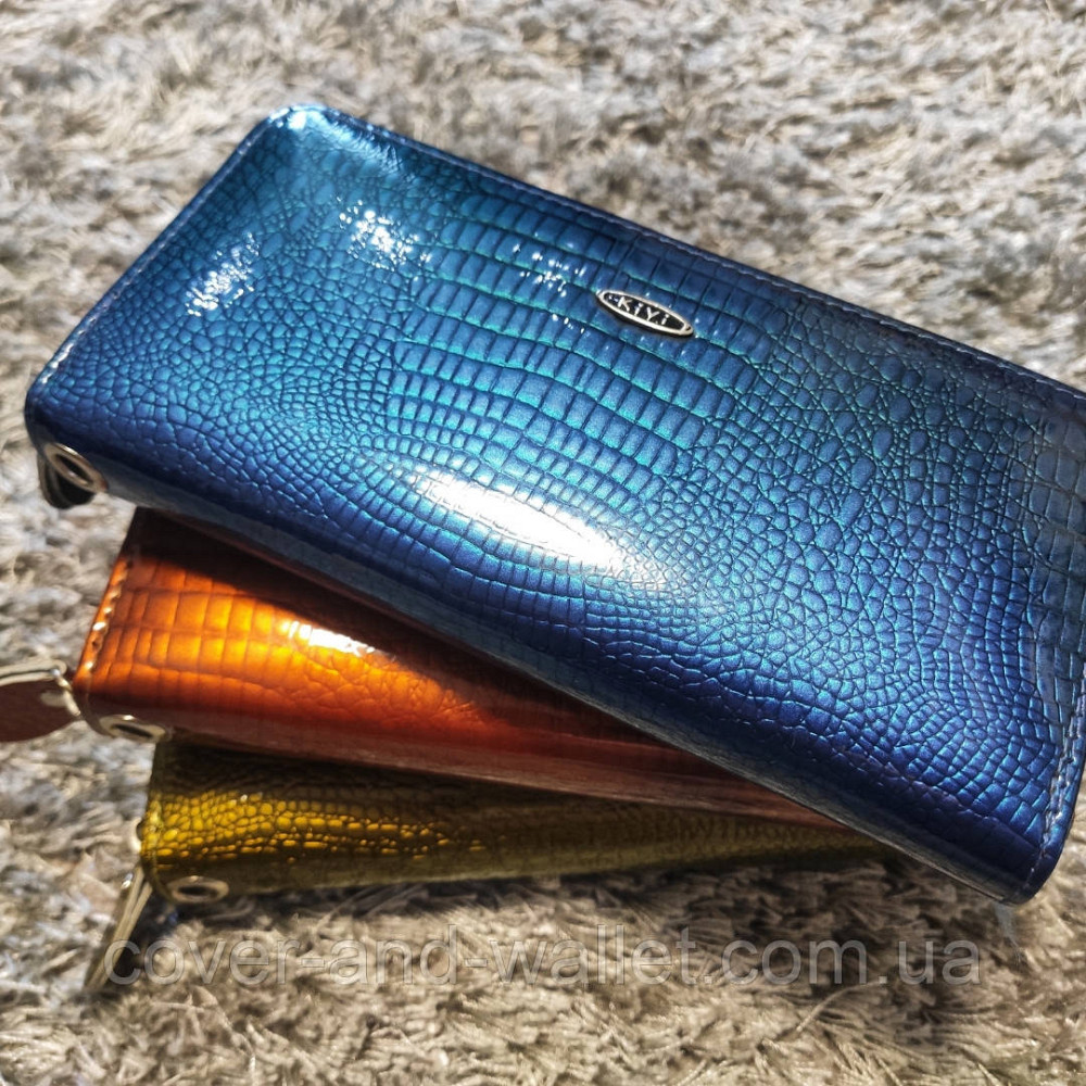 Місткий жіночий гаманець на блискавці колір золотистий Kivi Київ - фото 7