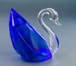 Фигурка Лебедь из хрусталя 
