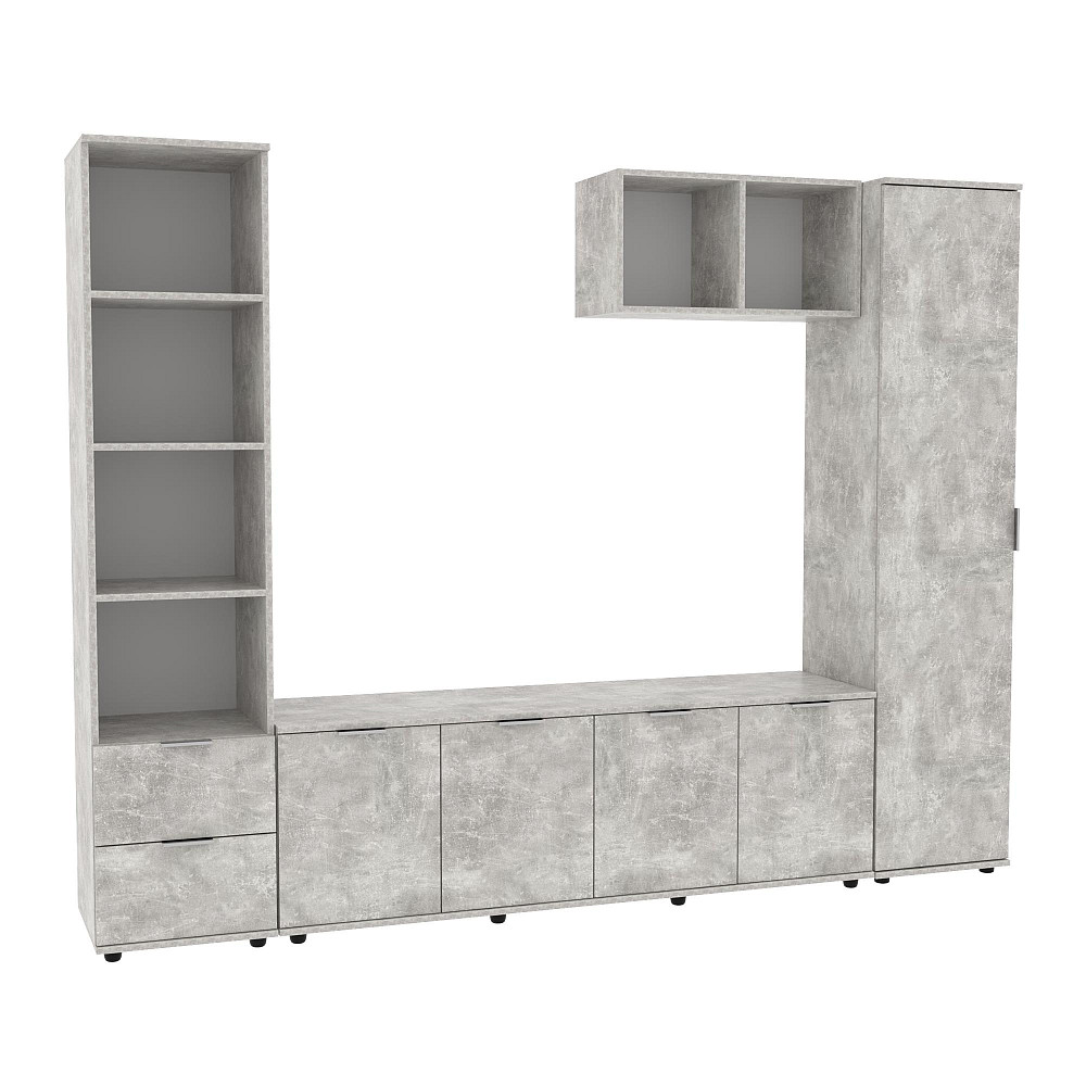 Стінка у вітальню Ketrin-2, Бетон, 2440х425х1880 Львів - фото 1