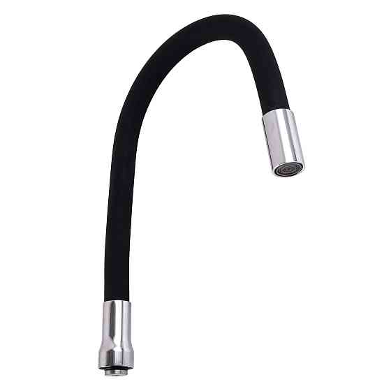 Вилив змішувача GLR-BLACK-55 для кухні Гофрований , силікон Чорний , 3/4″ВН Київ