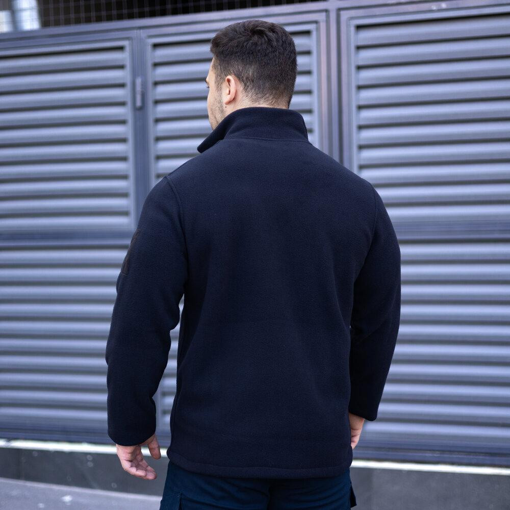 Толстовка тактическая флисовая Pobedov Voin с липучками Темно-синий 3XL BLto2 5413XLdb Киев - изображение 6