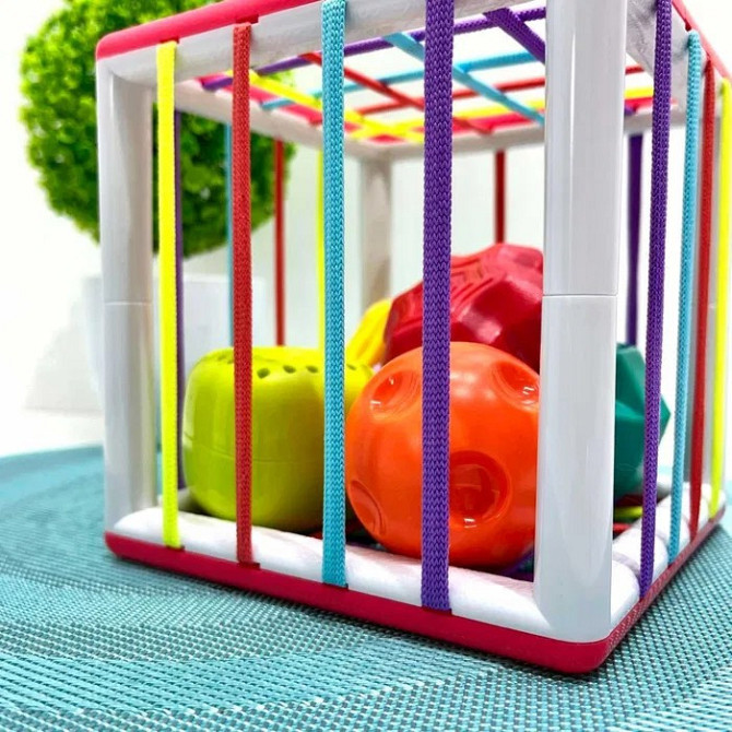 Сортер дитячий гумки на гранях 6 фігур-брязкальце (PLC488-PLC388) Чернігів - фото 6