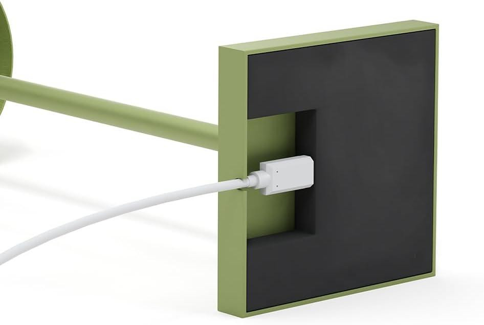 Настільна лампа SolarCentre® Jour 42см, алюмінієва LED лампа на сонячній батареї з USB, 3 режими яскравості, колір Ocean Blue Київ - фото 5