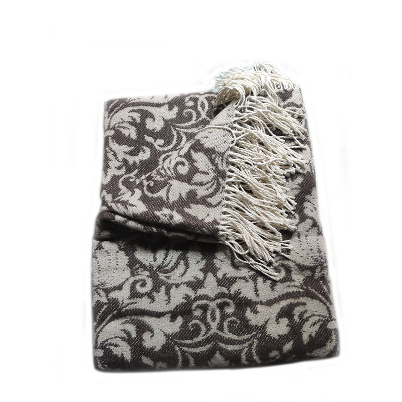 Плед бавовняний 140×200 ажур коричневий 13 Киев - изображение 1