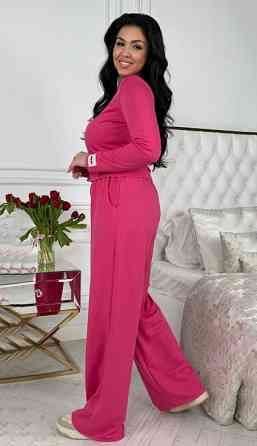 Женский костюм штаны с лонгсливом Малиновый 42/44 Харьков