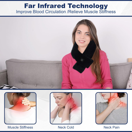 Шарф із підігрівом Graphene Heated Scarf Теплий шарф з перезаряджуваним акумулятором 5000 мА·год Київ