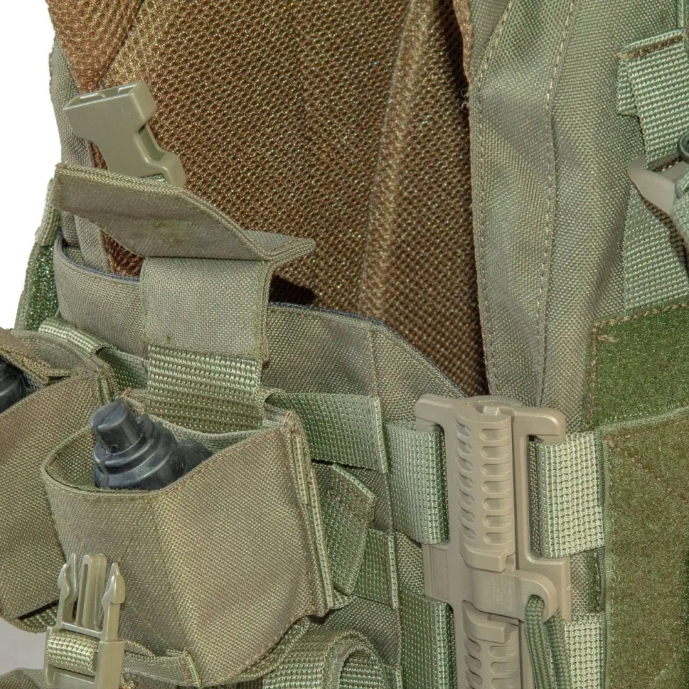 Комплект плитоноска с подсумками и напашником, быстрым сбросом (без плит) Оливковый Киев - изображение 9