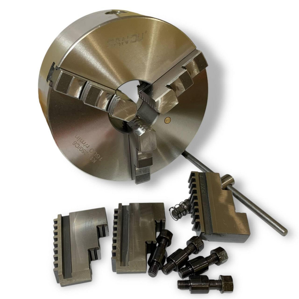 Патрон токарний San Ou  160 мм 3х кул   7100-0027 під конус Харків - фото 10