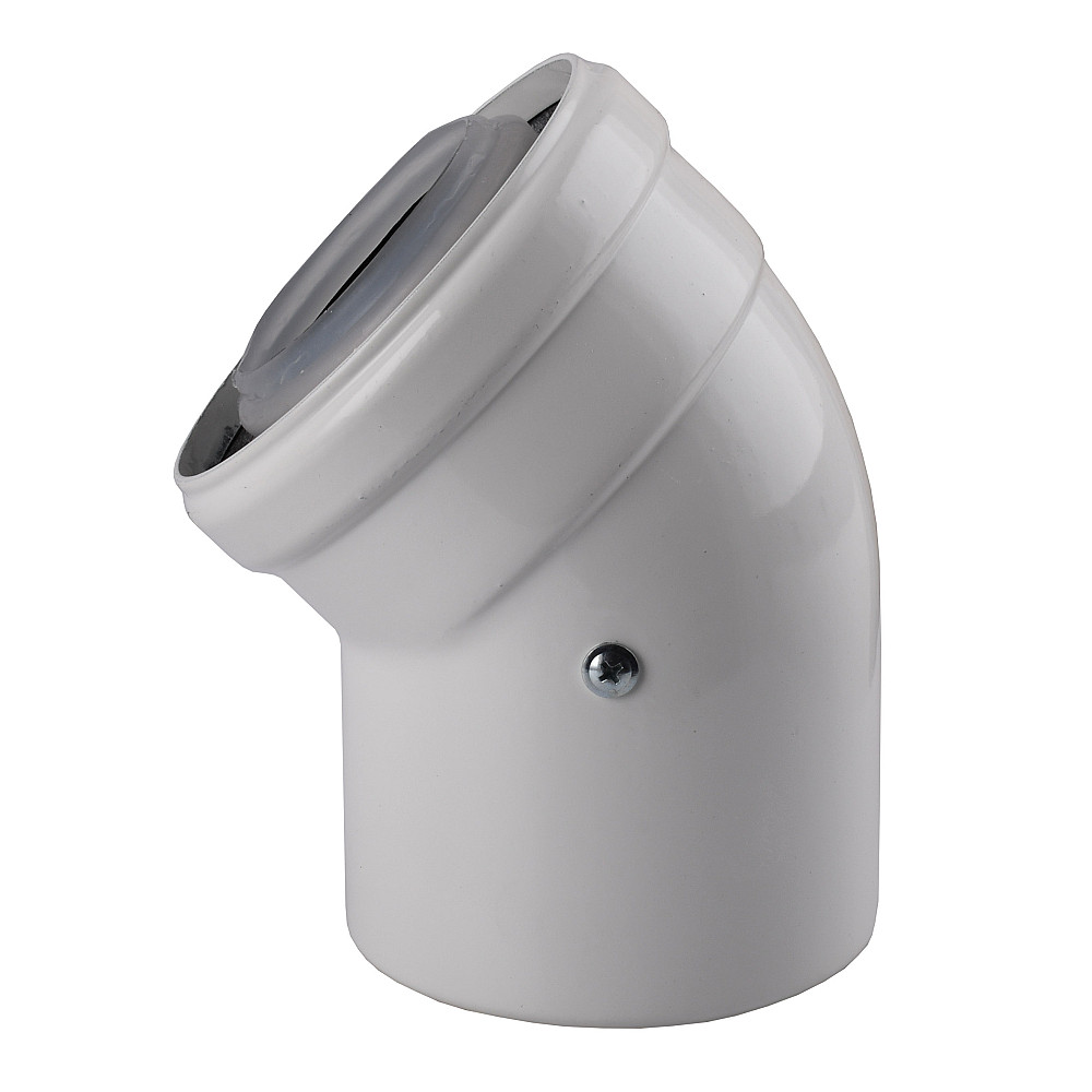 Коліно 45 градусів, d=60/100 mm CE.00.30 C Конденсаційне Тернопіль - фото 1