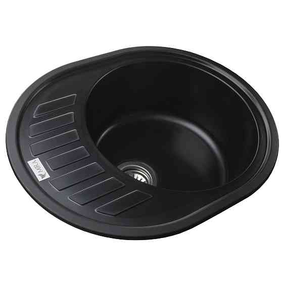 Гранітна мийка Mira ARNICA чорний 620 х 500 мм Київ