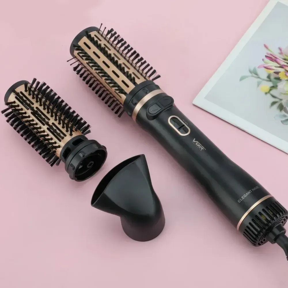 Фен-щетка с регулировкой температуры и 3 насадками для укладки VGR V-496 1000Вт Коломыя - изображение 3