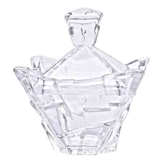 Yiwu Цукорниця з кришкою 10×10×12 см ваза цукорниця квадратна скляна HP-4-118 Коломыя