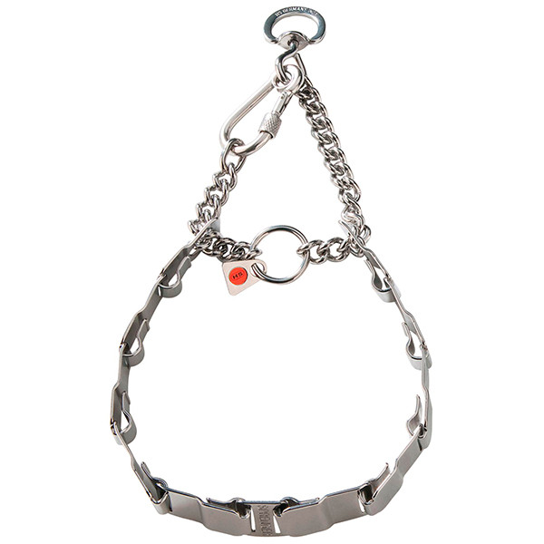 Sprenger NeckTech Fun with Assembly Chain СПРЕНГЕР НЕКТЕК ФАН пластинчатый ошейник-мартингал для собак, винтовой карабин, нержавеющая сталь Киев - изображение 1