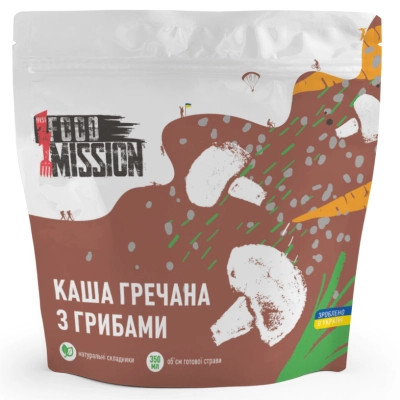 Їжа швидкого приготування Food Mission Каша гречана з грибами 100 г (fm.30474) Вінниця - фото 1