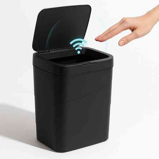 Сенсорне відро для сміття на 13л,Чорний SBR Київ