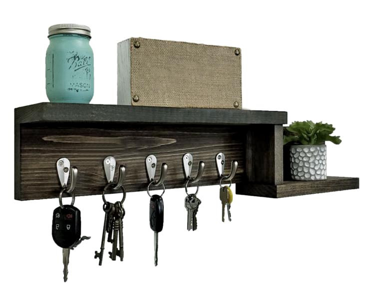 Ключниця дерев'яна "Зацвей" мокко Миколаїв - фото 1