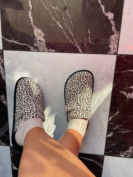 SEE SEVEN Жіночі шльопанці, натуральна шкіра, із закритим носком леопардові літні SEE SEVEN 161 Коломия - фото 6