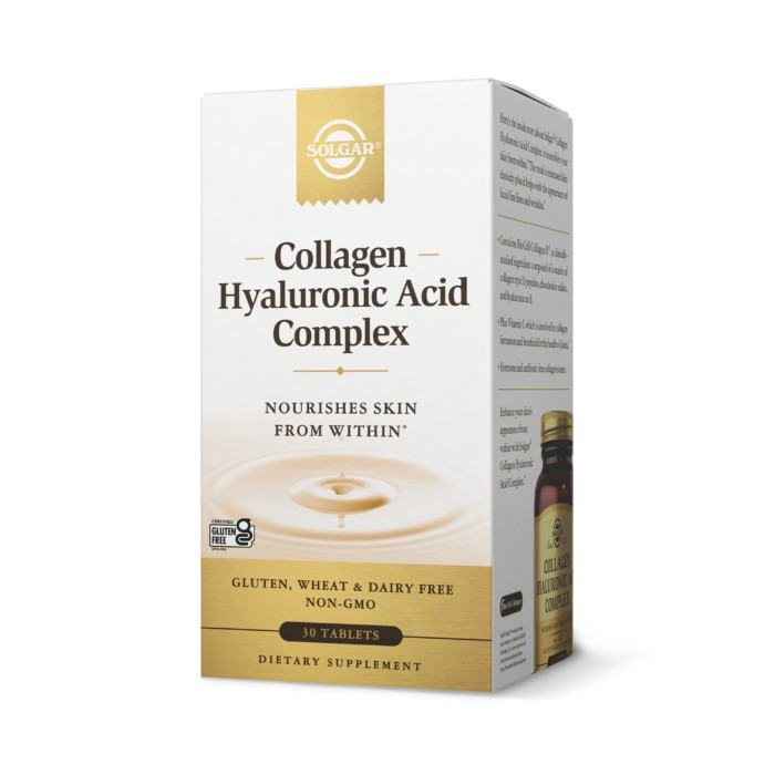 Колаген та Гіалуронова кислота (Collagen Hyaluronic Acid Complex), Solgar, 30 таблеток Київ - фото 3