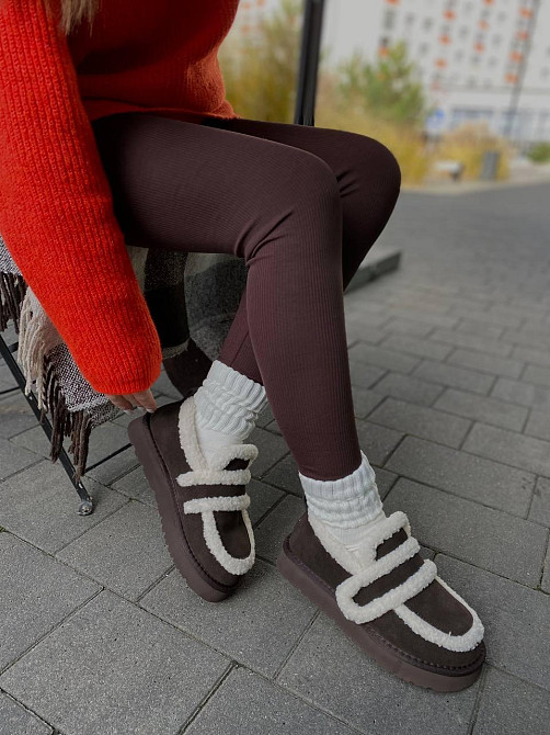 Угги жіночі ITTS 5269-41 коричневі (зима, замша натуральна) (6025) Коломыя - изображение 2