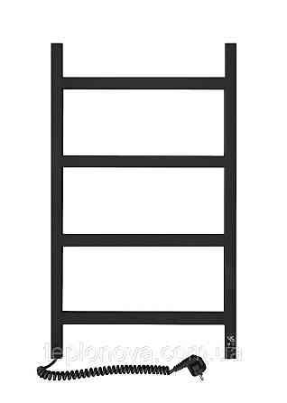 Сушарка для рушників електрична Nordic 500х800 Sensor неіржавка сталь, ліва, чорний муар Чернівці