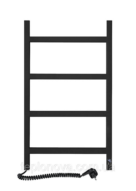 Сушарка для рушників електрична Nordic 500х800 Sensor неіржавка сталь, ліва, чорний муар Чернівці - фото 1