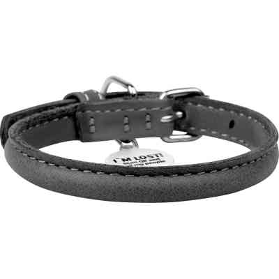 Нашийник для тварин WAUDOG Soft з QR паспортом круглий Д 6 мм Д 17-20 см чорний (22301) Вінниця