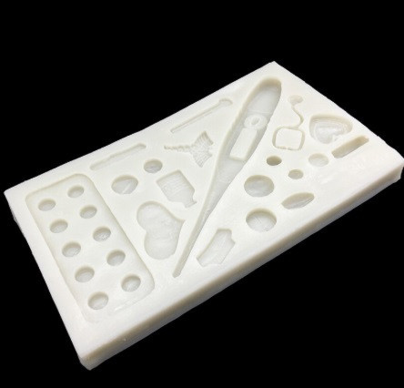 Молд силиконовый Медицина 154 на 90 мм серый Киев - изображение 4