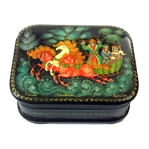 Скринька мініатюра з дерева Трійка Київ - фото 1