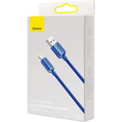 Дата кабель USB 2.0 AM to Lightning 2.0m 2.4A blue Baseus (CAJY000103) Вінниця - фото 4
