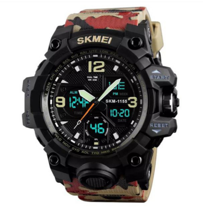 Часы наручные SKMEI 1155BAG, RED CAMO, 9732 Днепр - изображение 1