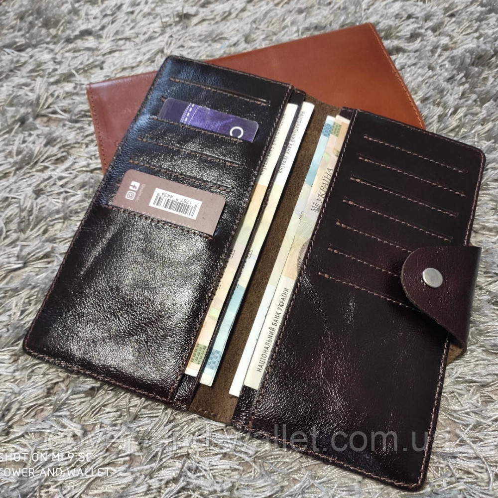 Стильний тонкий гаманець купюрник із натуральної шкіри ST Leather Київ - фото 1