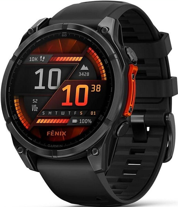 Смарт -Часы Garmin fenix 8 – 47mm AMOLED Slate Gray with Black Band 010-02904-00 Киев - изображение 2