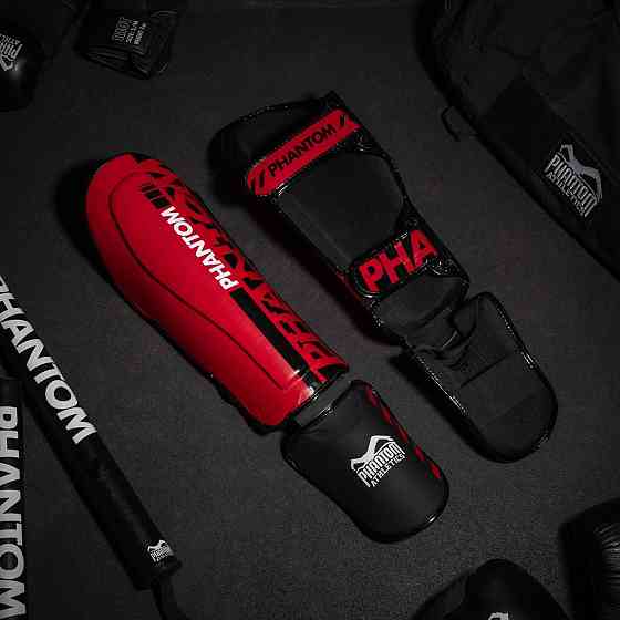 Захист гомілки та стопи Phantom APEX Striking Red S/M Кам'янське