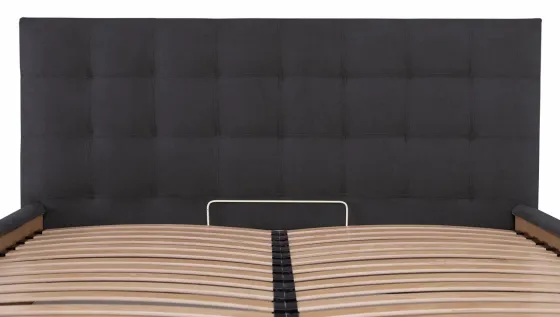 Кровать Двуспальная Chester New Comfort 160 х 190 см Мисти Dark Grey С подъемным механизмом и нишей для белья Темно-серый Киев