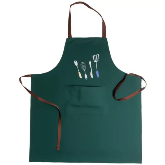 Фартух кухонний з поліестеру 68*75 см водонепроникний зелений 529-1GR Коломия