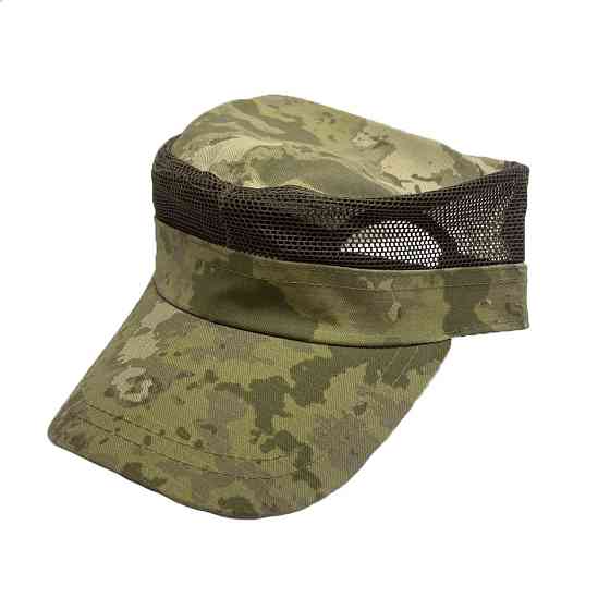 Кепка тактическая военная с сеткой, летняя бейсболка армейская регулируемая на липучке для армии и ВСУ, Хаки Каменец-Подольский