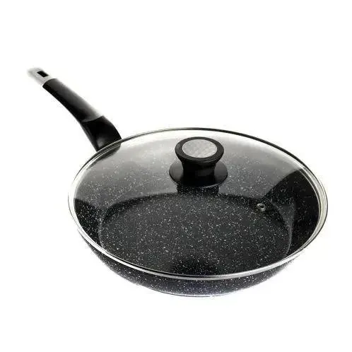 Сковорода UNIQUE UN-5144 22 см с крышкой/гранит темный Одесса - изображение 5