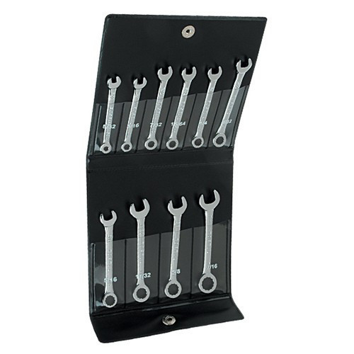 Набор ключей дюймовых комбинированных миниатюрных TOPTUL 10 шт. (5/32"-7/16") GBBA1001 Одеса - фото 1