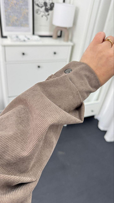 Женский стильный повседневный костюм двойка бомбер+брюки Бежевый, 50/52 Одесса - изображение 8