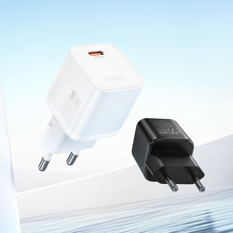 Сетевое зарядное устройство HOCO N64 Ingenious single port PD20W charger BLack Одесса - изображение 6