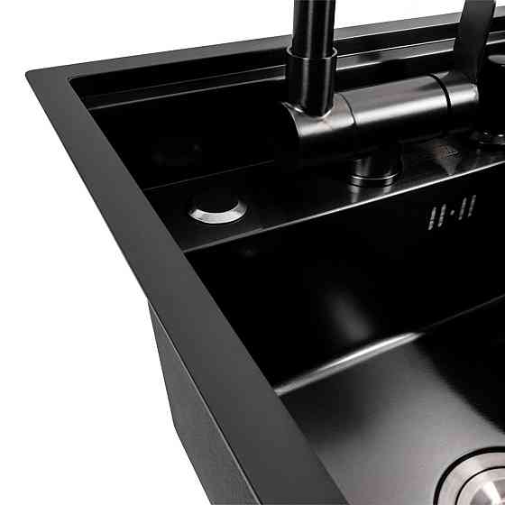 Кухонна мийка CM 40*50 прихована PVD чорна Platinum Handmade Коломыя