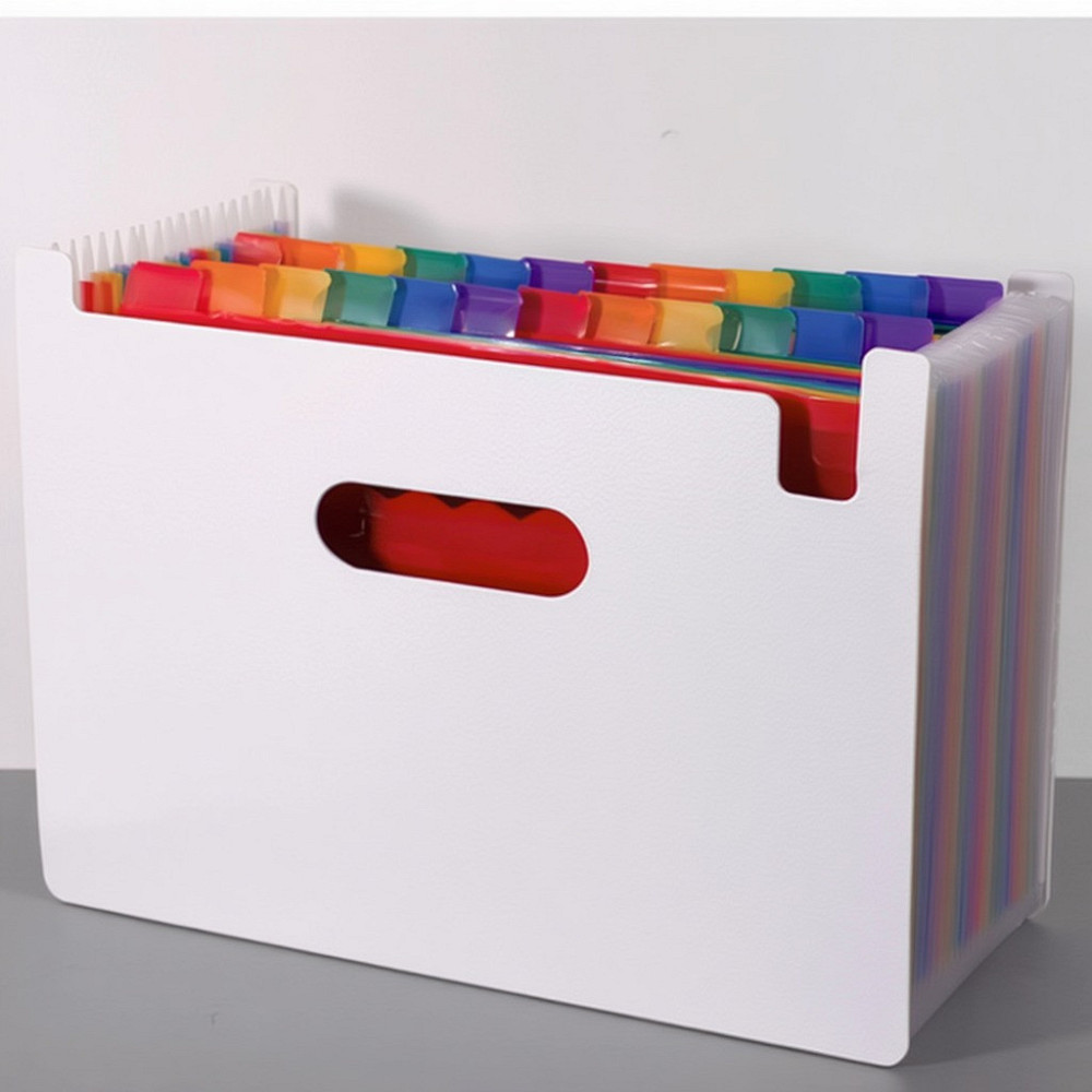 Папка-органайзер для хранения документов и файлов формат А4 на 36 отделений,,с цветными вкладками,черная 330x240x40 мм Каменец-Подольский - изображение 2