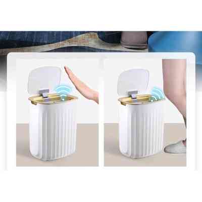 Контейнер для сміття JAH Nordic Сенсорний Білий із сірим 12 л (20258) Вінниця