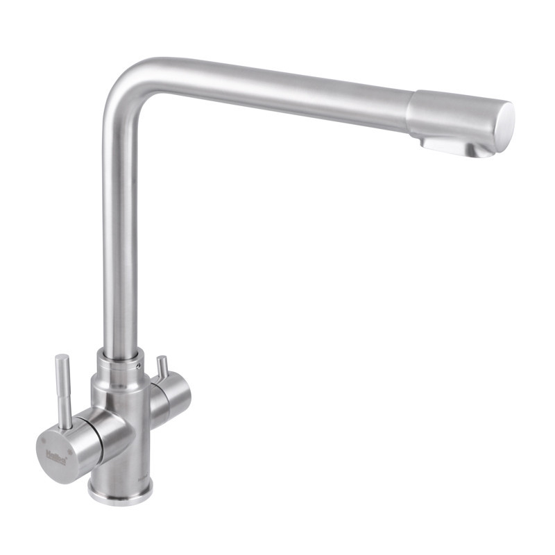 Змішувач для кухні (на мийку) Haiba SUS 021 з виходом для питної води нерж. сталь.(HB3908) Чернівці - фото 1