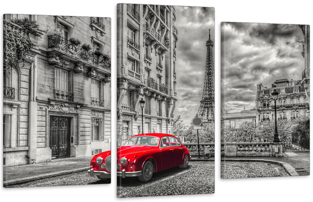 Модульна картина у вітальню/ спальню Париж    Art-549_3 Київ - фото 1