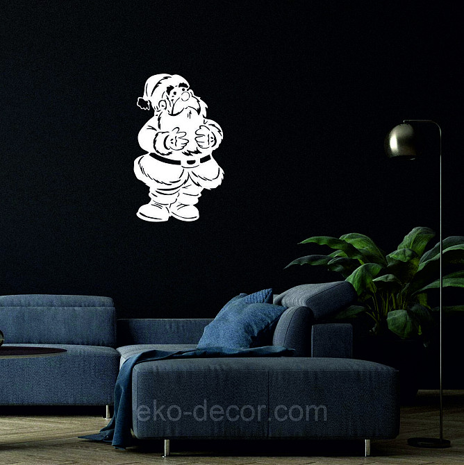 Декоративное настенное Панно «Дед Мороз», Декор на стену 110*67 см Киев - изображение 4